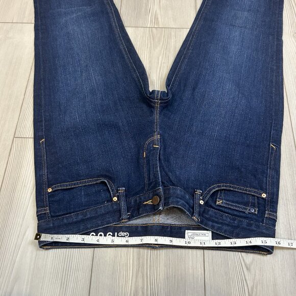 Women’s GAP 30T 30 Tall Real Straight Jeans Dark Wash 364618 - Picture 10 of 12